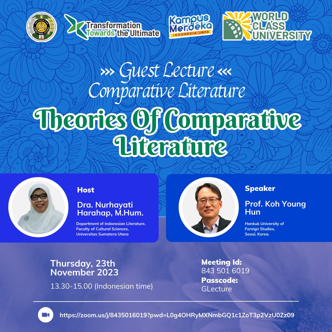Guest Lecture Comparative Literature - Theories of Comparative Literature